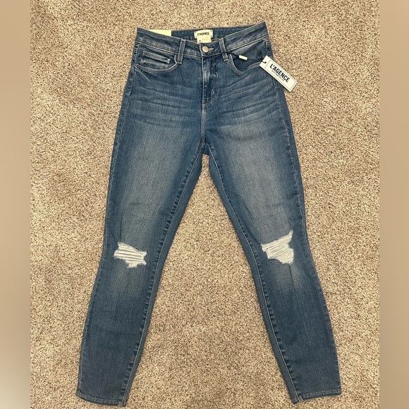 L’Agence Margot High Rise Skinny Slim in Syracuse Women Size 25 NWT $265 MSRP - Picture 3 of 9
